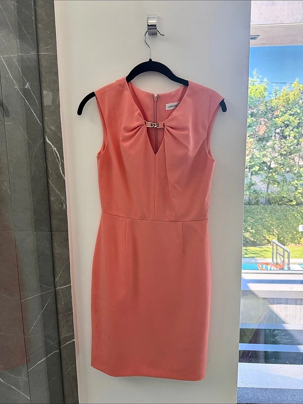 Calvin Klein Sleeveless Dress in Peach - New- size 2
